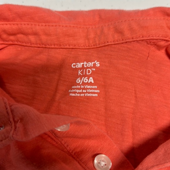 Boys Carter’s red, white, & blue polo shirt size 6 - Picture 3 of 3
